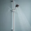Kit de douche sans robinetterie avec douchette + flexible + barre chrome, Grohe Vitalio Comfort 100