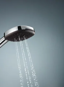 Kit de douche sans robinetterie avec douchette + flexible + barre chrome, Grohe Vitalio Comfort 100