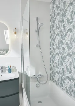 Kit de douche sans robinetterie avec douchette 3 jets + flexible + barre réglable Hansgrohe Croma Select S Vario