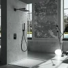 Kit de douche thermostatique encastre HIDRA noir mat