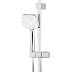 Kit de douche thermostatique chrome GoodHome Teesta