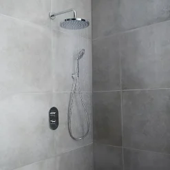 Kit de douche thermostatique à encastrer chrome GoodHome Cavally