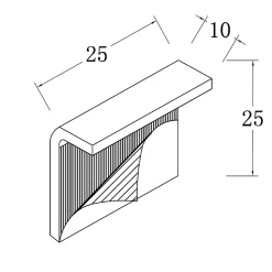 Kit de fixations de plinthes à carreler pour receveur de douche à poser, amovibles, GoodHome Brosna