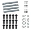 Kit d'installation pour receveur de douche supérieur à l.120cm avec pieds, rails et fixations, Schulte