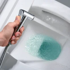 Kit Hygiène Douchette de WC / Bidet Encastré Chrome IMEX GENOVA RDG053