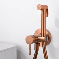 Kit Hygiène Douchette de WC / Bidet Encastré Or Rose IMEX GENOVA RDG053/ORC