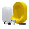 Kit spécial jardin : urinoir mural sans eau et bidon de récupération 25L - Valorisation de l'urine comme engrais - Jaune