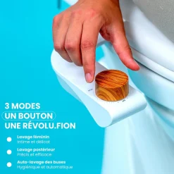 Kit WC japonais à poser - Bidet BOKU - autonettoyant - non électrique