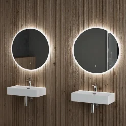 Lavabo à Poser Blanc Vasque Suspendu en Céramique Lave Mains Rectangulaire de Qualité pour Salle de Bain 51x36x13cm