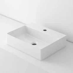 Lavabo à poser K45 céramique 45,5x12,5x35,5 cm blanc