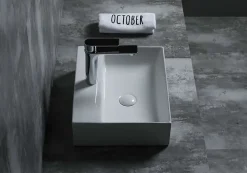 Lavabo à poser K45 céramique 45,5x12,5x35,5 cm blanc