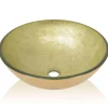 Lavabo basque salle de bain diamètre verre transparent Helloshop26