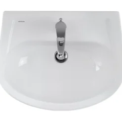 Lavabo 55cm Aveiro céramique traditionnelle SANINDUSA Cetus blanc