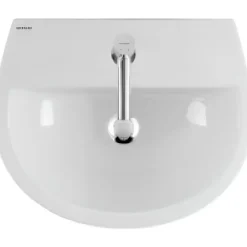 Lavabo 55cm mural céramique traditionnelle SANINDUSA Aveiro Easy blanc