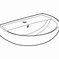 Lavabo céramique percé BASTIA 60 CM - GEBERIT - 00110500000