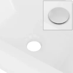 Lavabo de salle de bain vasque à poser toilette blanc en céramique 510 x 250 mm