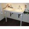 Lavabo double vasques Louxor sur colonnettes