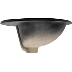 Lavabo en ceramique noir mat vasque encastre pour salle de bain 570x485x195 mm