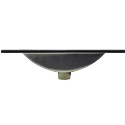 Lavabo en ceramique noir mat vasque encastrer pour salle de bain 615x470x175 mm