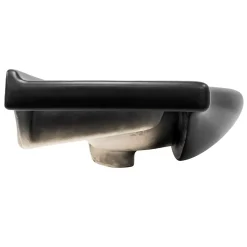 Lavabo en ceramique noir mat vasque encastre pour salle de bain 870x505x225 mm