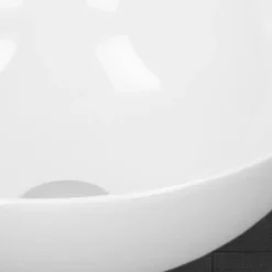 Lavabo en ceramique pour salle de bain lavabo a poser forme ronde 28x11,6 cm