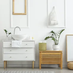 Lavabo en ceramique pour salle de bain lavabo a poser forme ronde 28x11,6 cm