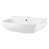Lavabo en céramique, blanc, l.55 cm Teesta GoodHome