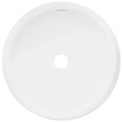 Lavabo en céramique blanc vasque èvier à poser design rond moderne 400 mm