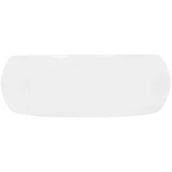 Lavabo en céramique blanc vasque èvier à poser design rond moderne 400 mm