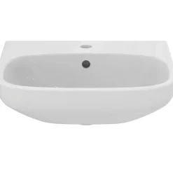 Lavabo en porcelaine vitrifiée blanche l.50 x H.18 x P.44 cm, Ideal Standard