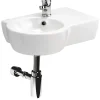 Lavabo gain de place 49.5 cm avec vasque décentrée à gauche - Nano