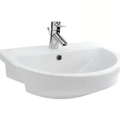Lavabo mural céramique traditionnelle SANINDUSA UrbY 54x46 blanc (robinet et vidage non inclus)