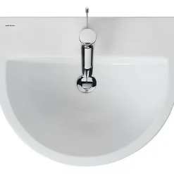 Lavabo mural céramique traditionnelle SANINDUSA UrbY 54x46 blanc (robinet et vidage non inclus)