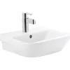 Lavabo mural céramique traditionnelle SANINDUSA Look 50x41 blanc (robinet et vidage non inclus)