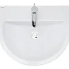 Lavabo mural céramique traditionnelle SANINDUSA UrbY 56 blanc (robinet, vidage et colonne non inclus)