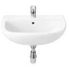 Lavabo POLO PLUS percé 1 trou pour robinetterie blanc - ROCA - A32519K000