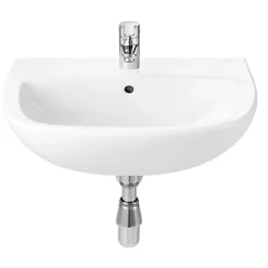 Lavabo POLO PLUS percé 1 trou pour robinetterie blanc - ROCA - A32519K000