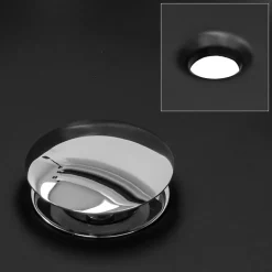 Lavabo rond ceramique noir vasque Evier a poser salle de bain toilette 35x12cm
