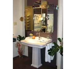Lavabo sur colonne Louxor blanc Sarreguemines