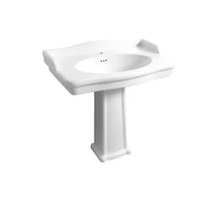 Lavabo sur colonne Louxor blanc Sarreguemines