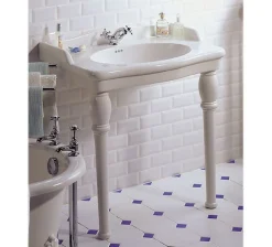 Lavabo sur colonnettes Louxor blanc Sarreguemines
