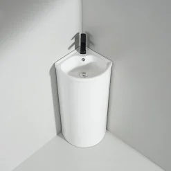 Lavabo Totem Angle 45x85 cm - Céramique - Laos