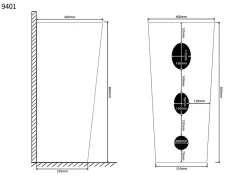 Lavabo Totem Design Rond et Épuré Blanc H83 - DILECI