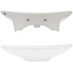 Lavabo vasque à poser / suspendu céramique salle de bain lave-mains 605 x 460 mm