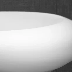 Lavabo vasque a poser en ceramique blanche Evier ovale salle de bain 585x375 mm