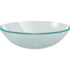 Lavabo vasque salle de bain diamètre verre transparent Helloshop26