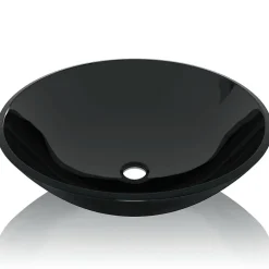 Lavabo vasque salle de bain verre verre transparent Helloshop26