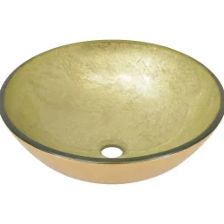 Lavabo vasque salle de bain diamètre verre transparent Helloshop26