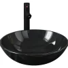 Lavabo vasque salle de bain diamètre verre transparent Helloshop26