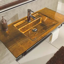 Lavabo verre Arpège couleur cuivre